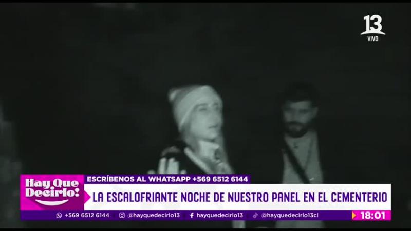 Valentina Saini vive escalofriante experiencia en el Cementerio General.