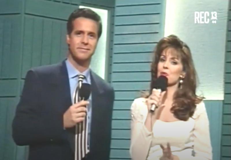 Viviana Nunes y Eduardo Riveros presentando a "Poison" en Martes 13