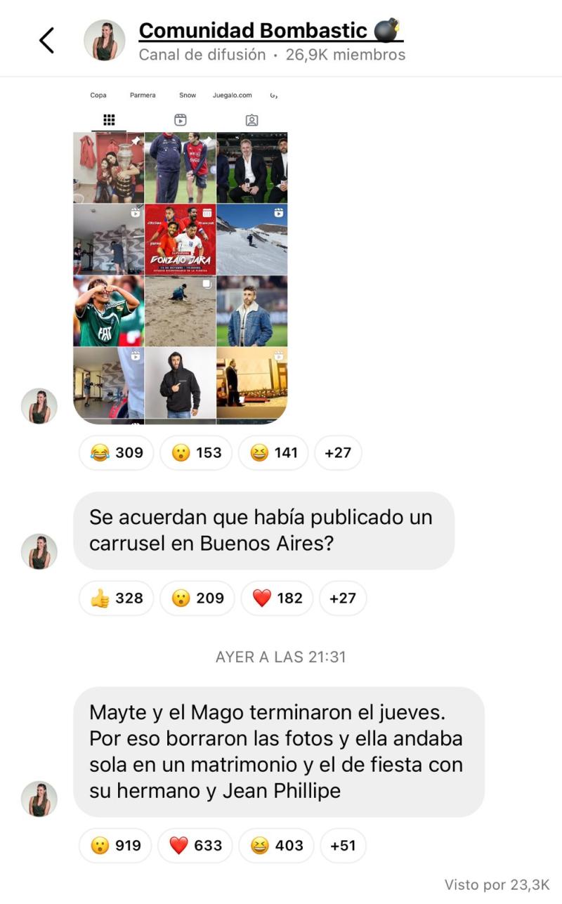 Cecilia Gutiérrez reveló que Jorge Valdivia y Maite Orsini nuevamente se encuentran separados.