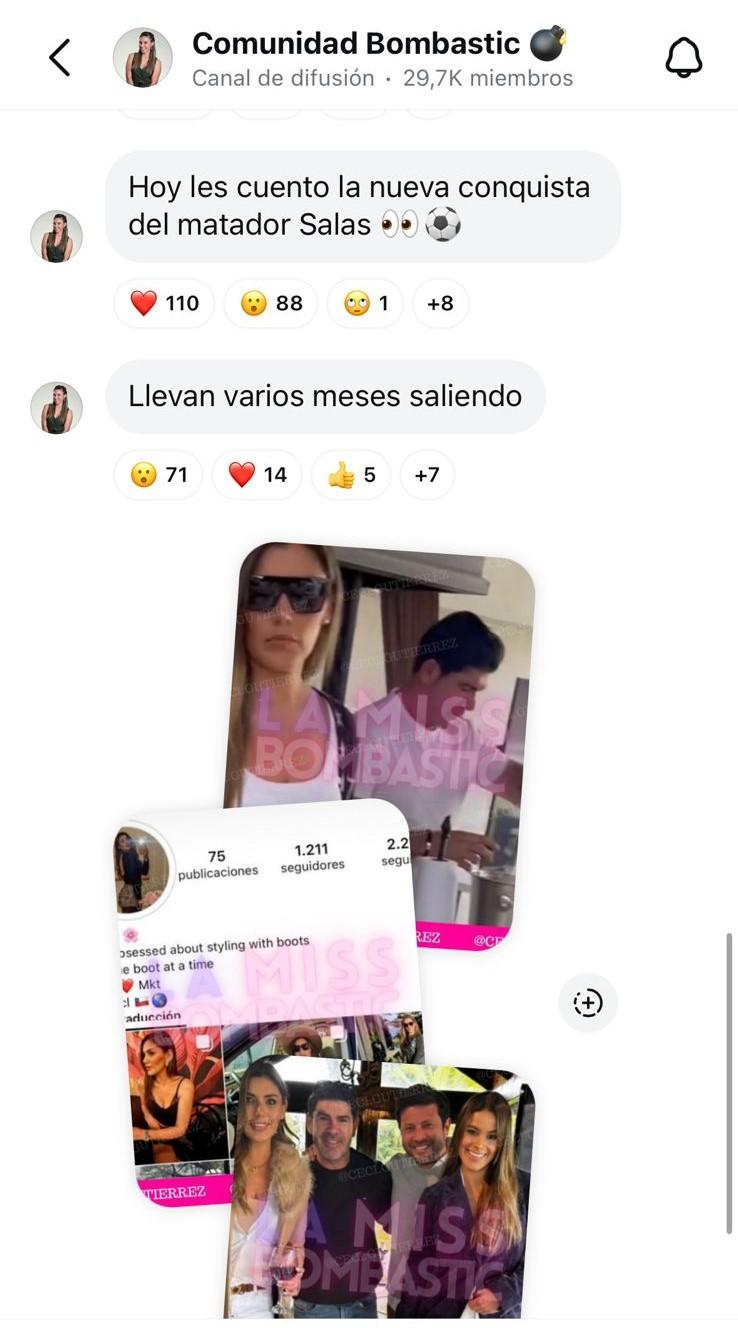 Ceciia Gutiérrez reveló que el ex futbolista Marcelo Salas tendría nueva conquista.