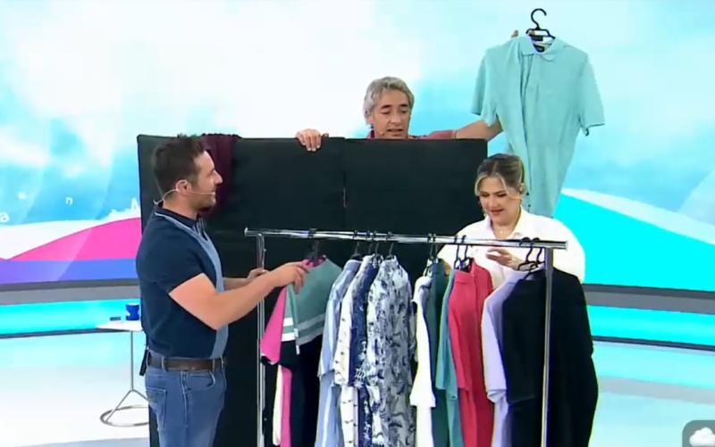 José Luis Repenning se cambió de ropa en vivo tras usar una polera que no le gustó