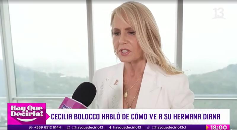 Cecilia Bolocco se refiere al futuro laboral de su hermana, Diana Bolocco