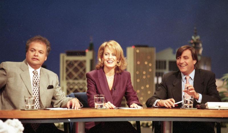 Cecilia Bolocco, Álvaro Salas y Kike Morandé en "Viva el lunes"