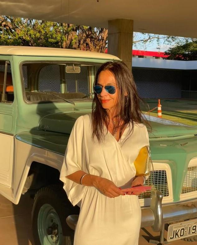 Claudia Burr en su cumpleaños número 56