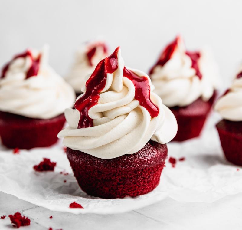 Cupcakes de red velvet - Cravings Journal