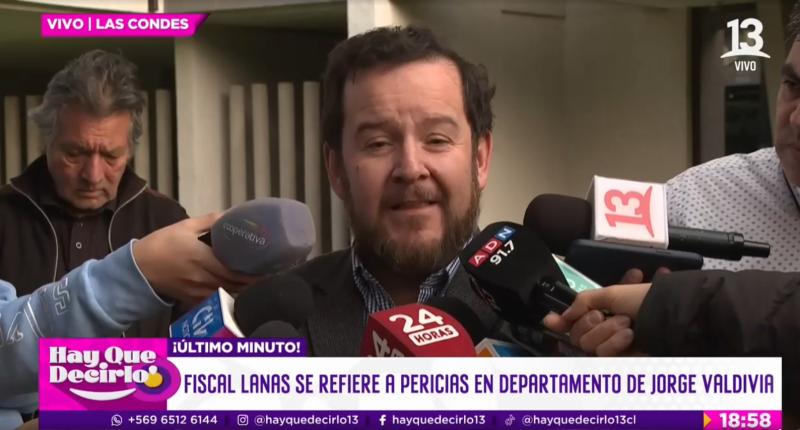 Fiscal explica las razones del allanamiento en el departamento de Jorge Valdivia