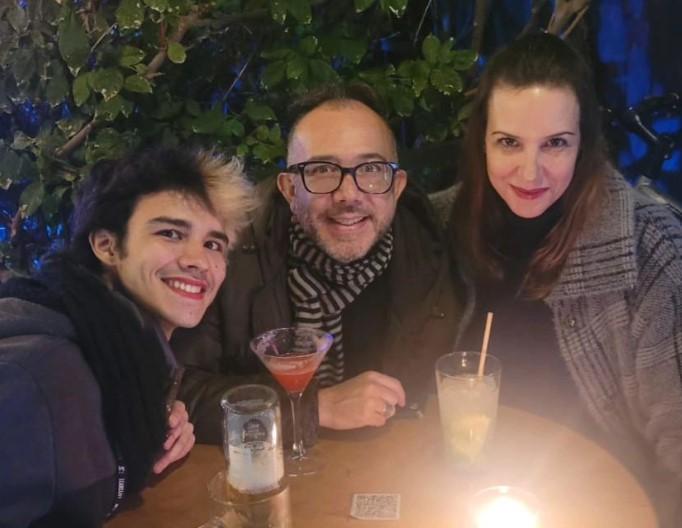 La actriz Francisca Opazo y su hijo, Benjamín