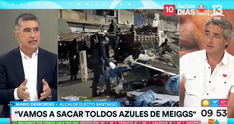 La tajante decisión del alcalde electo de Santiago, Mario Desbordes, sobre el comercio ilegal del Barrio Meiggs