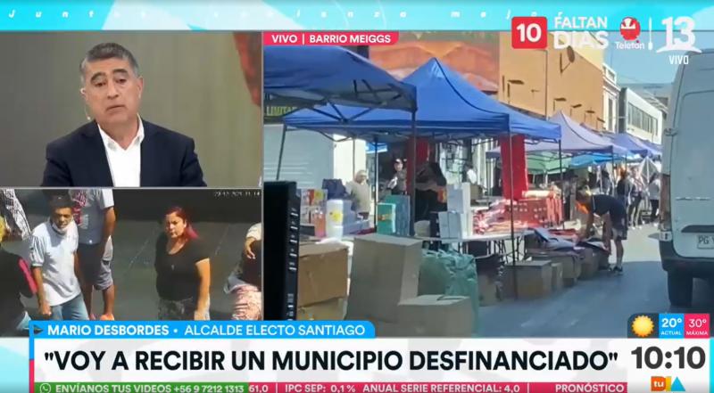 Mario Desbordes expone delicada situación del municipio de Santiago tras ser electo alcalde