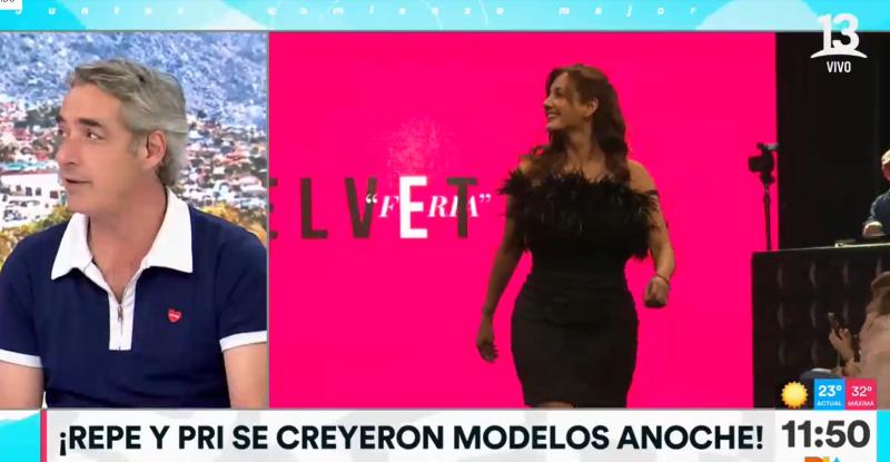 ¡Estupendos! Priscilla Vargas y José Luis Repenning se lucieron desfilando en la pasarela de la Feria Velvet