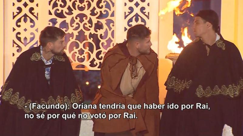 Facundo enojado por el voto de Oriana