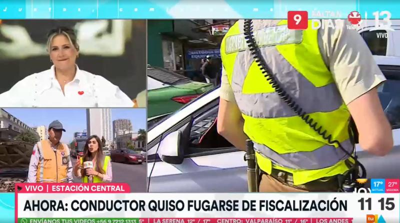La insólita respuesta del conductor que manejaba con los pantalones abajo e intentó evadir fiscalización