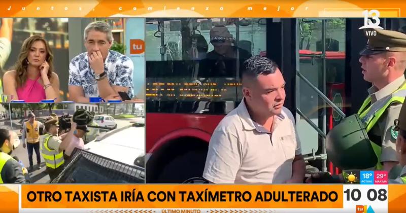 Taxista se quiebra en vivo tras ser fiscalizado por Carabineros: estos fueron los motivos