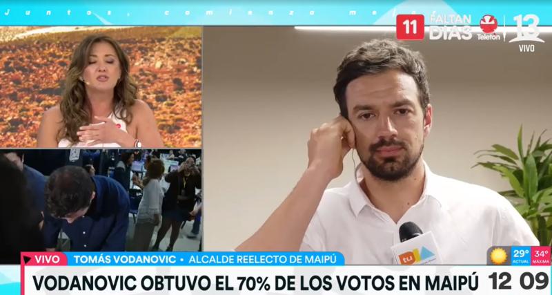 Tomás Vodanovic responde a las dudas sobre una eventual carrera presidencial tras ser reelecto como alcalde