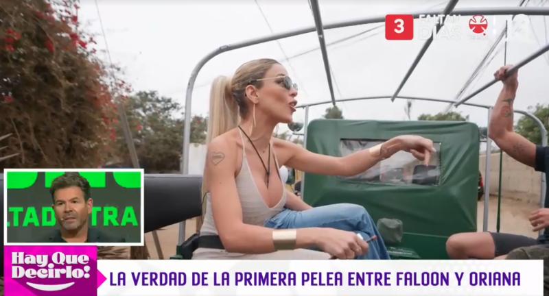 Oriana y Faloon se enfrentaron minutos antes de ingresar a "Palabra de Honor".