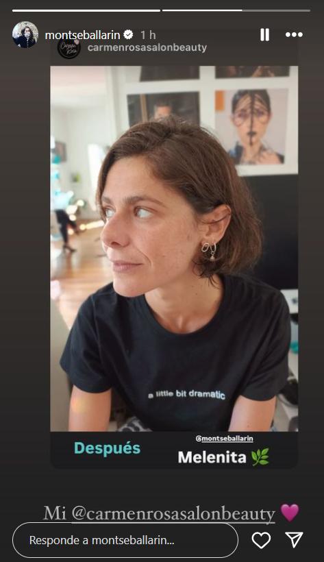 El nuevo look de Montserrat Ballarin.