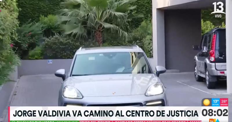 Jorge Valdivia se dirige a tribunales para enfrentar audiencia por segunda denuncia en su contra