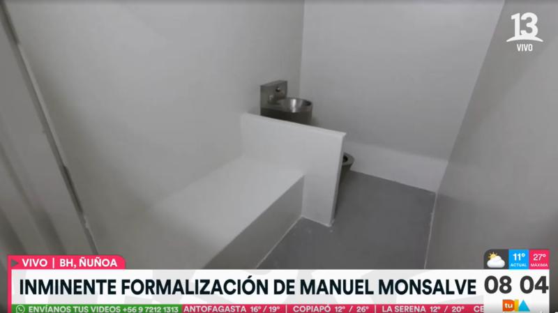 Imagen referencial del calabozo en donde durmió Manuel Monsalve