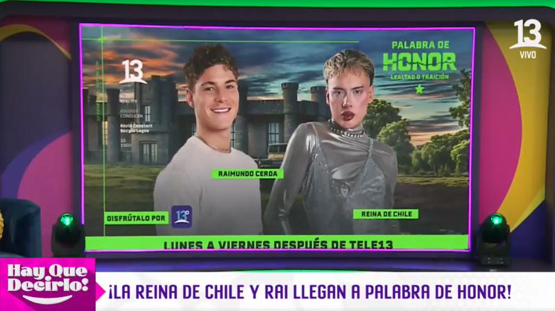 Raimundo Cerda y Reina de Chile son los nuevos reclutas de "Palabra de Honor".