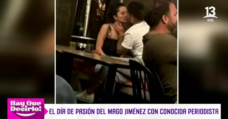 La imagen que confirma el romance de Luis Jiménez con Martina Orrego.