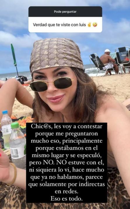 Historia de Daniela Colett aclarando supuesto reencuentro con Luis Mateucci.