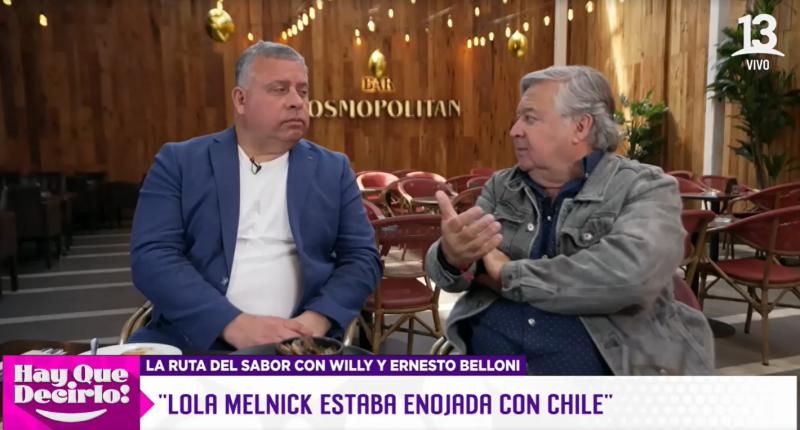 Ernesto Belloni se sinceró sobre los duros dichos de Lola Melnyck en su contra.