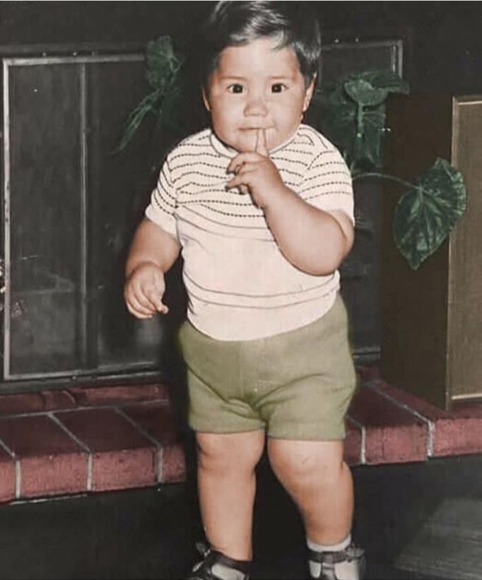 Pancho Saavedra cuando bebé / Créditos Instagram