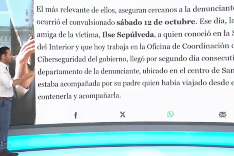 Declaración de Ilse Sepúlveda por el caso Manuel Monsalve