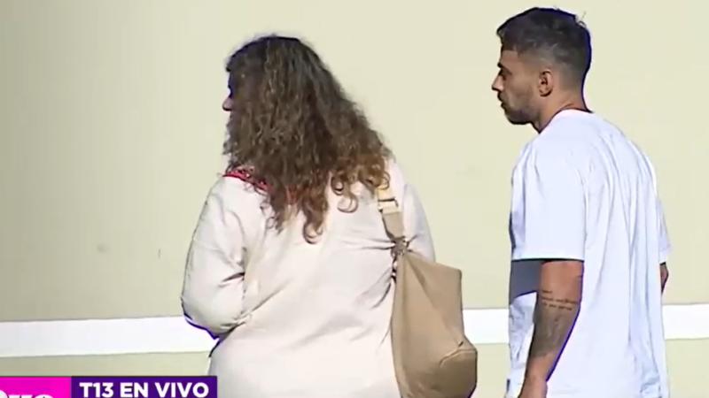Jorge Valdivia llegando a la cárcel de Rancagua