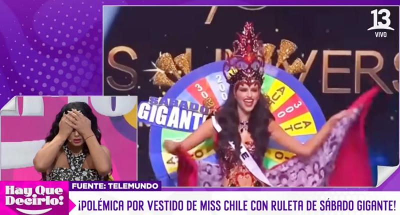 Pamela Díaz opina sobre el traje de Emilia Dides