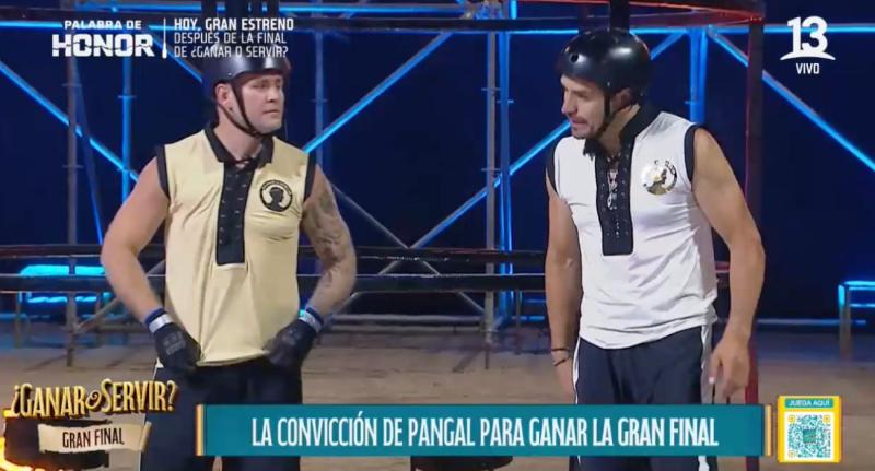 Pancho Rodríguez y Pangal Andrade previo a la final de Ganar o Servir