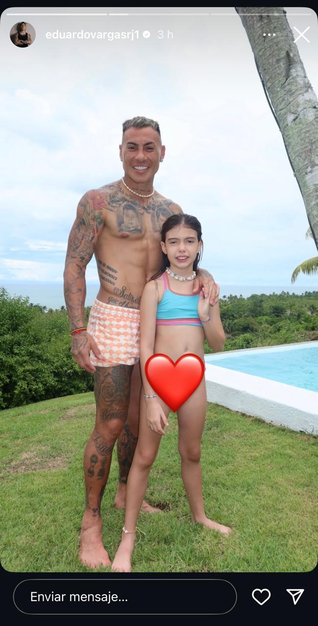 Eduardo Vargas y Antonella.