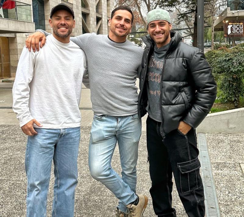 Claudio Valdivia, Pangal Andrade y Austin Palao - Instagram