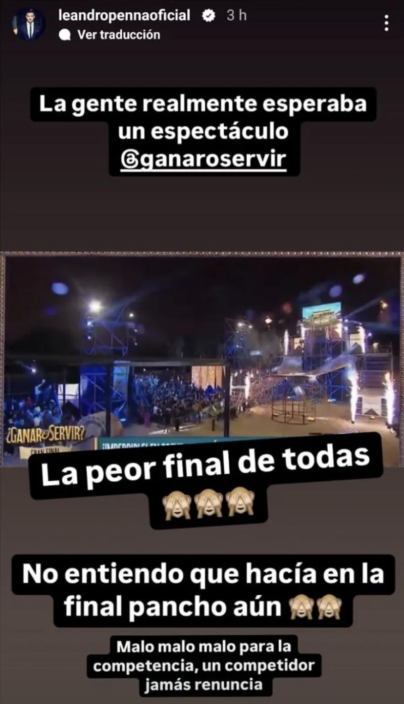 Leandro Penna arremete en contra de Pancho Rodríguez - Instagram