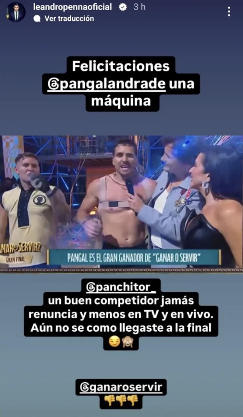 Leandro Penna se burla de Pancho Rodríguez - Instagram