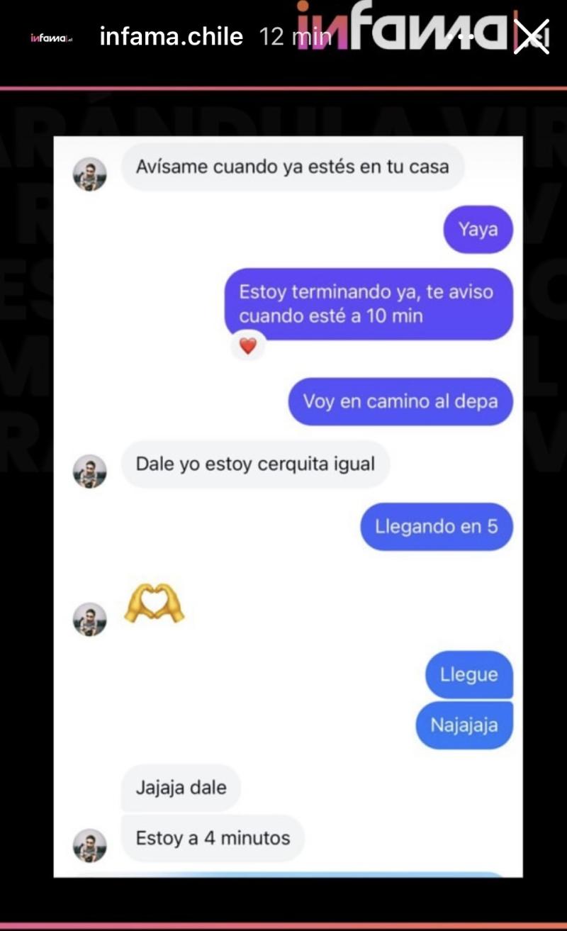 Supuestos chats de Sergio Freire - Instagram