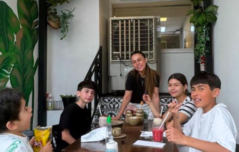 Joyce Castiblanco y sus cuatro hijos - Instagram