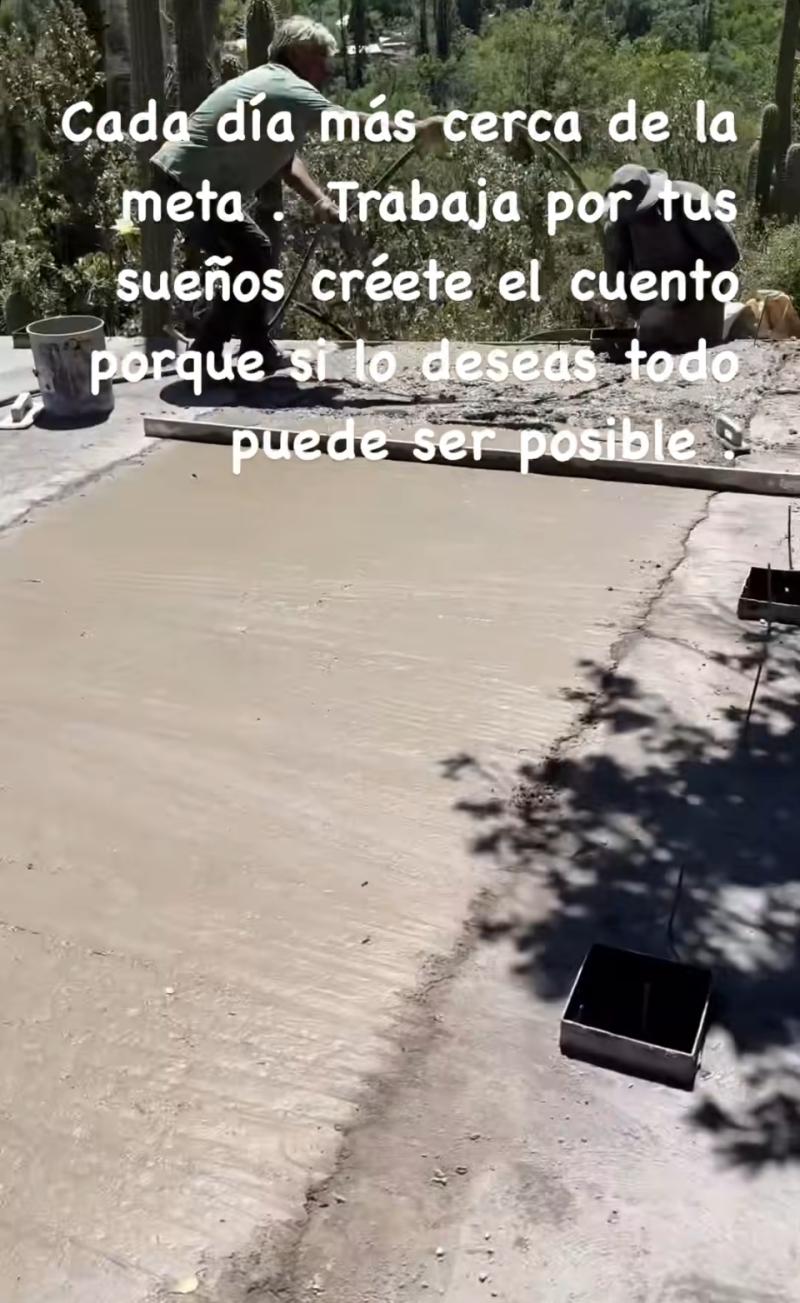 Pangal Andrade muestra cómo avanza la remodelación de su casa