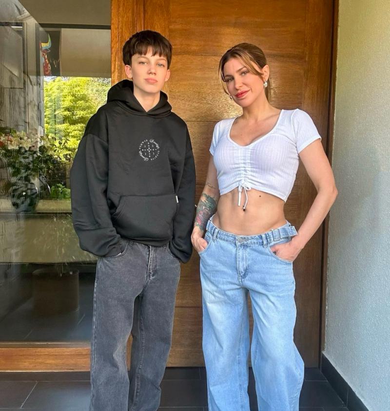 Wilma González junto a su hijo Noah - Instagram