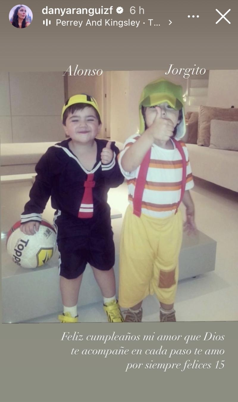 Hijo de Daniela Aránguiz y Jorge Valdivia cumplió 15 años - Instagram