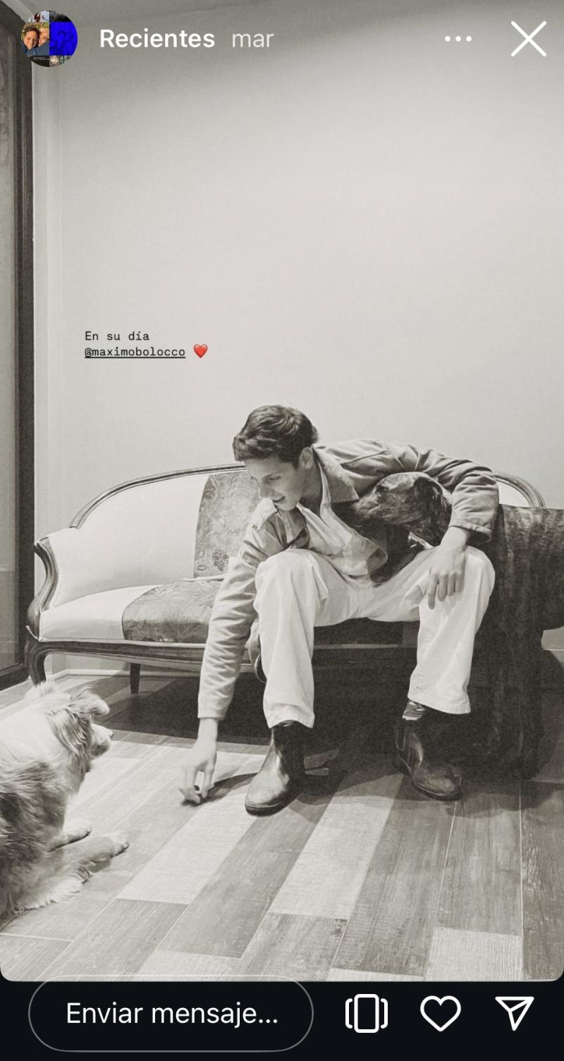 Emilia Hidalgo y su tierno saludo de cumpleaños a Máximo Menem