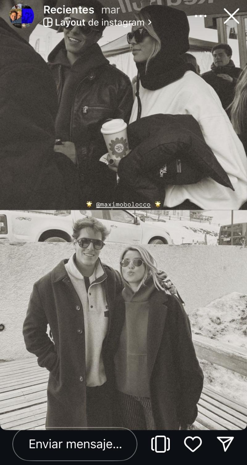 Emilia Hidalgo y Máximo Menem - Instagram