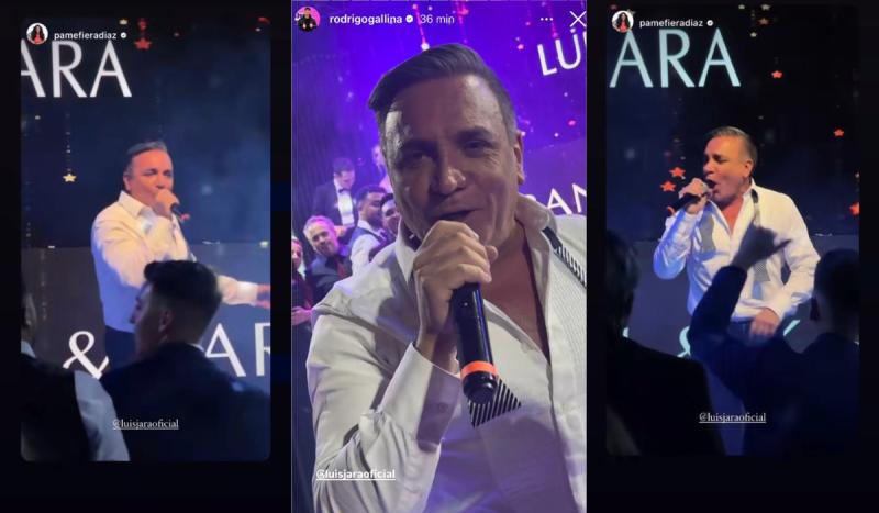 Luis Jara en la ceremonia de Karol Lucero.