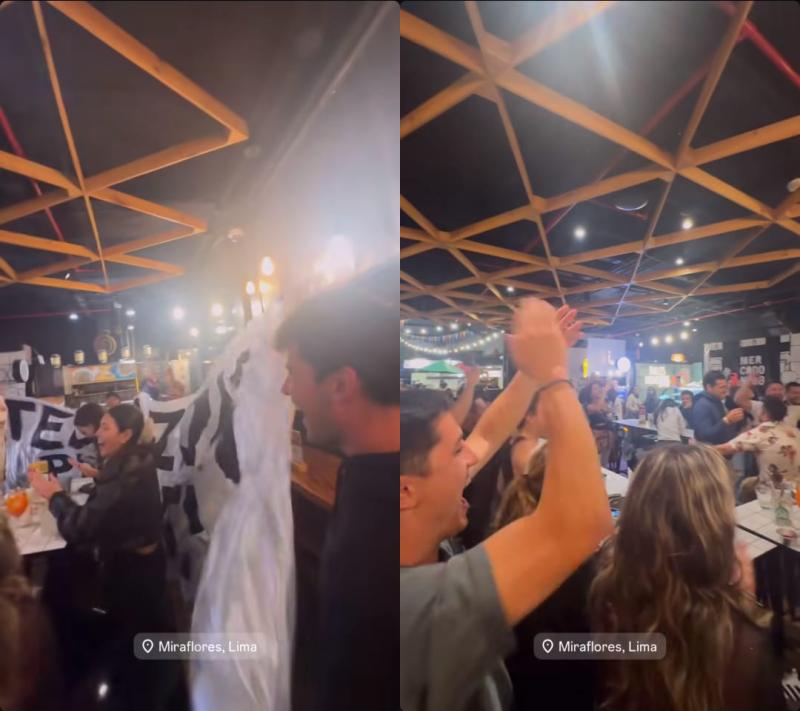 Recibimiento de Pangal a pocas horas de la final de Ganar o Servir