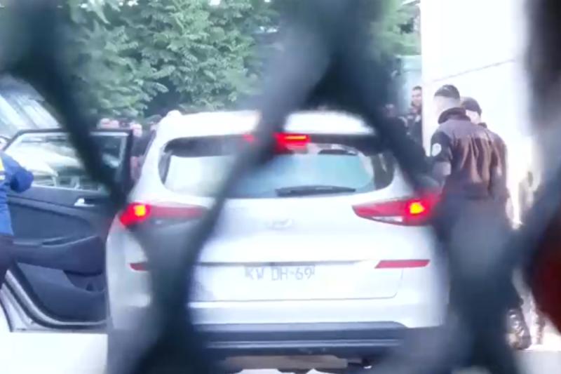 Así fue la llegada de Manuel Monsalve al Centro de Justicia para su formalización