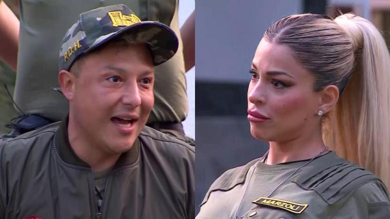 Oriana Marzoli y Sergio Rojas en "Palabra de Honor"