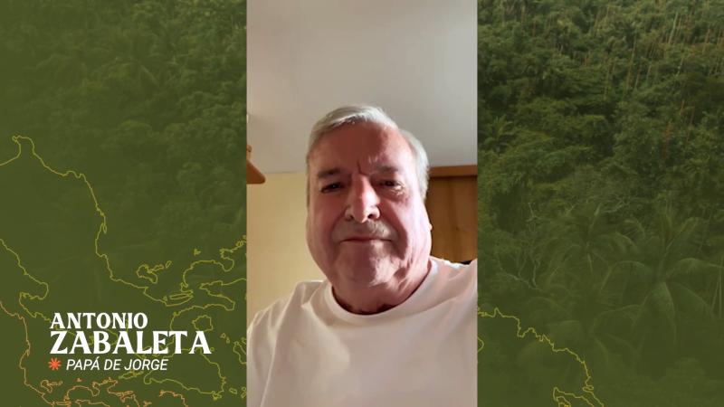 El padre de Jorge Zabaleta le dedica un especial saludo en su cumpleaños en un capítulo de "Socios por el mundo"