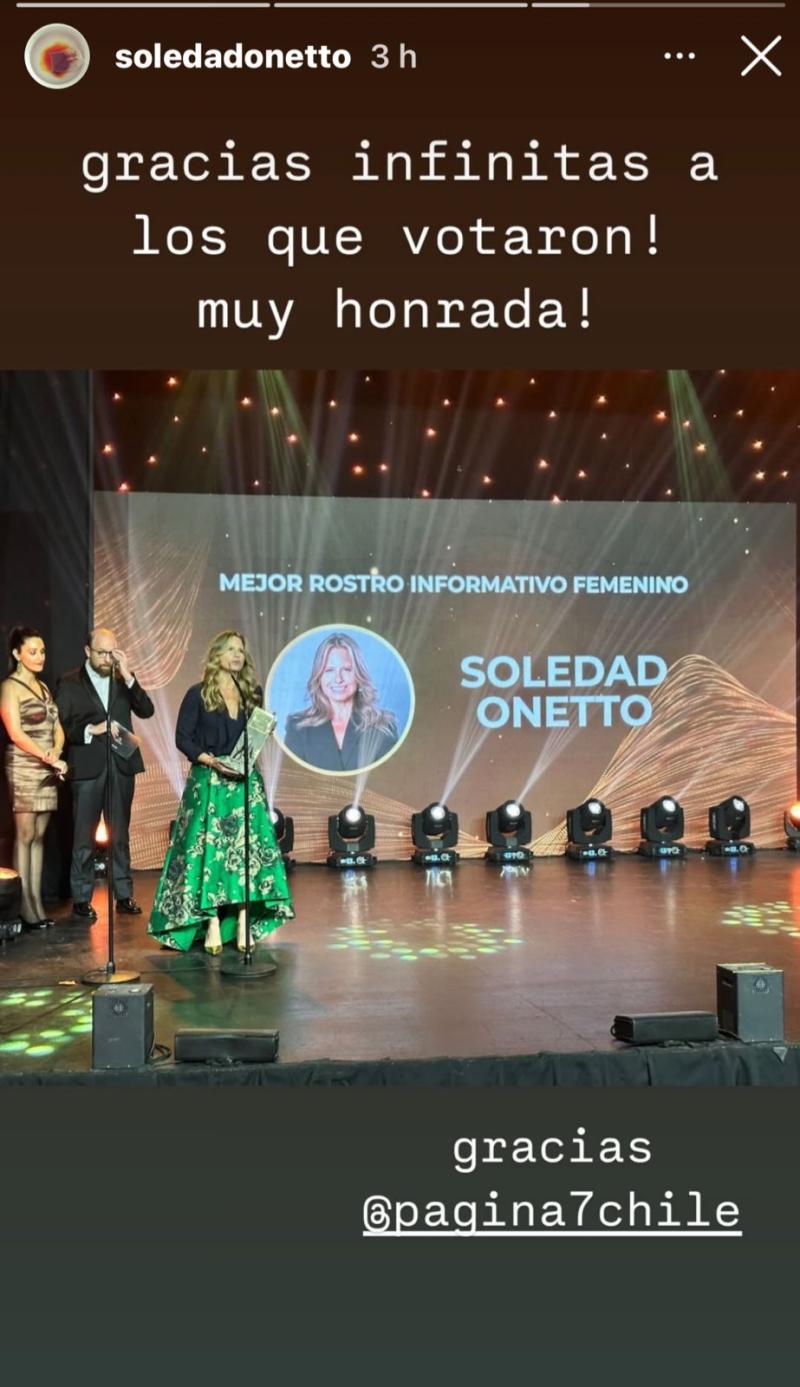Soledad Onetto en Instagram