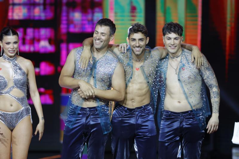 Claudio Valdivia, Nicolás Solabarrieta y Austin Palao, ex "Ganar o Servir", en la Teletón 2024