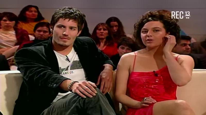 Cristián Arriagada en "Por Fin es Lunes" de Canal 13 en 2002, cuando habló sobre su papel en "Buen Partido" 2002